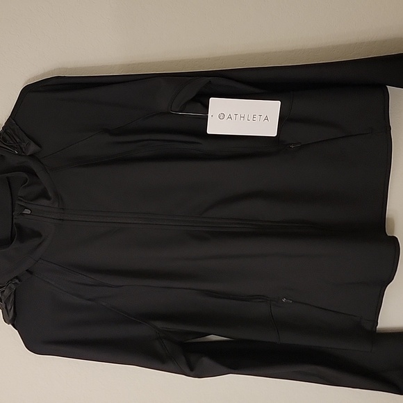 Athleta Interval Jacket With Powermove Fabric. NWT. Black XL Removable Hood - Picture 10 of 15